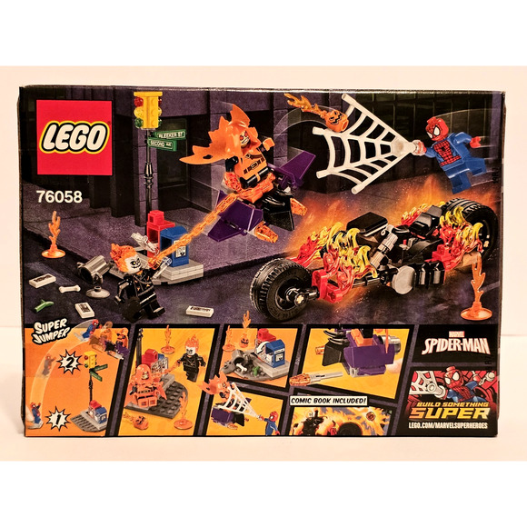 SPIDERMAN GHOST RIDER TEAM UP Marvel Super Heroes LEGO Set #76058 RETIRED Sealed - Picture 7 of 15